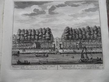 68 Loenen aan de Vecht Huis Wallenstein Kopergravure 1719 beschikbaar voor biedingen