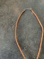 Vintage halsketting ketting groene steen, Gebruikt, Ophalen of Verzenden, Nvt, Steen of Mineraal