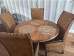 stoelen van riet, Huis en Inrichting, Ophalen, Gebruikt, Riet of Rotan, Bruin