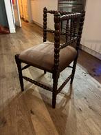 Antieke Houten Stoel met Gedraaide Poten, Huis en Inrichting, Stoelen, Ophalen, Gebruikt, Bruin, Eén