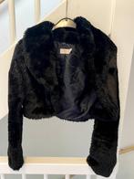 MANGO ZWART TEDDY BONT JAS, MAAT; M, Maat 38/40 (M), Mango, Zwart, Ophalen of Verzenden