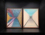 Jan van Hest - geometrisch abstract., Antiek en Kunst, Ophalen