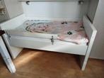 Bopita Peuterbed compleet met matras en beddengoed., Kinderen en Baby's, Kinderkamer | Bedden, Ophalen, Gebruikt, 70 tot 85 cm