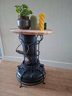 Bijzettafel industrieel., Ophalen of Verzenden, Gebruikt