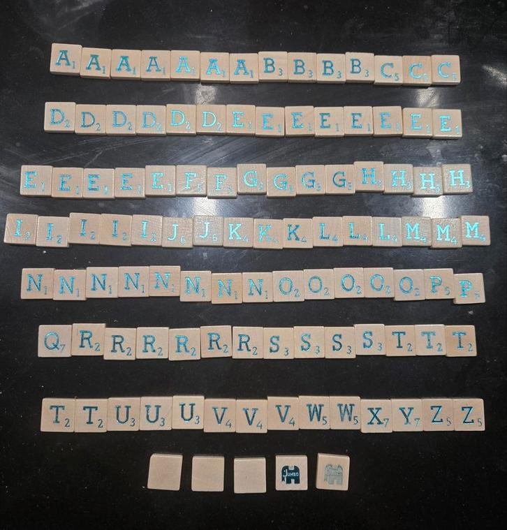 Scrabble Letters - Origineel Jumbo - Complete Set, Hobby en Vrije tijd, Overige Hobby en Vrije tijd, Ophalen of Verzenden
