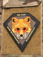 980 SQN Woensdrecht embleem, Verzamelen, Verzenden, Luchtmacht, Nederland, Embleem of Badge