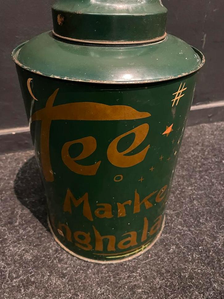 Vintage Thee Bus - Ceylon Thee, Huis en Inrichting, Woonaccessoires | Schalen en Manden, Gebruikt, Schaal, Rond, Overige materialen