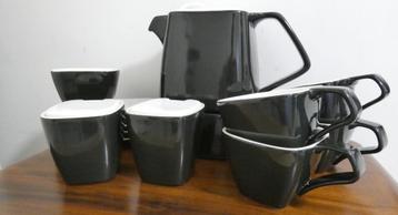 Design servies - WING - Bredemeijer zwart-wit [1437] beschikbaar voor biedingen