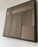 Geweven schilderij met touw, groen. Japandi, art. Nieuw! Nr2, Ophalen of Verzenden, Nieuw