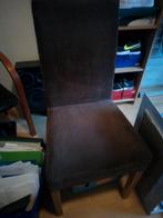 2 x bruine stoelen rib stof, Huis en Inrichting, Stoelen, Twee, Stof, Ophalen of Verzenden, Bruin
