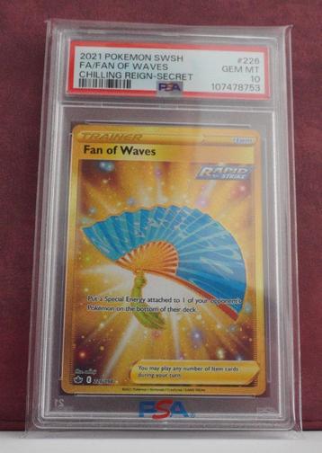 Fan of Waves Gold Full Art 226/198 PSA 10 Chilling Reign beschikbaar voor biedingen