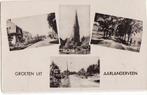 Aarlanderveen (ZH) Groeten uit 4-venstertkaart 1949, Verzenden, 1940 tot 1960, Ongelopen, Zuid-Holland