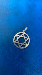 925 Sterling zilver hanger David ster Magan, Ophalen of Verzenden, Gebruikt, Zilver, Kruis of Symbool