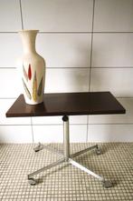 vintage-tv-tafel-retro-palissander, Ophalen of Verzenden, Gebruikt, Rechthoekig, Hout