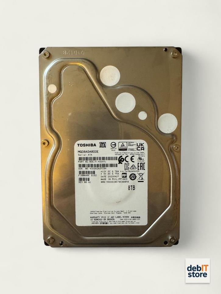 Toshiba Enterprise 8tb NAS - Server HDD, Computers en Software, Harde schijven, Zo goed als nieuw, Desktop, HDD, SATA, Ophalen of Verzenden