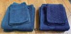 3x groene en blauwe handdoek + washandjes; 45 x 90 cm, Ophalen of Verzenden, Zo goed als nieuw, Blauw, Handdoek