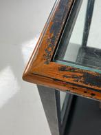 Vitrinekast display kast Zwart vintage groot, Ophalen