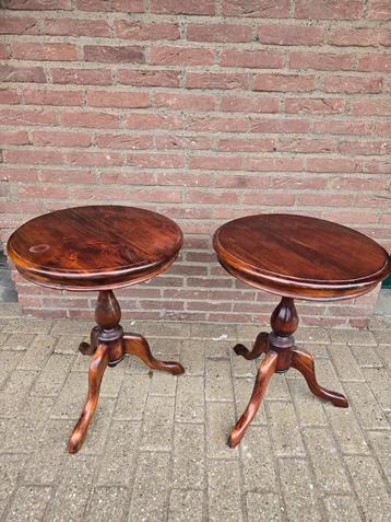Houten Side Tables - Set van 2 beschikbaar voor biedingen