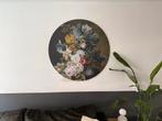 Rond HIP bloemen Eelkema schilderij vt wonen style 100cm, Ophalen