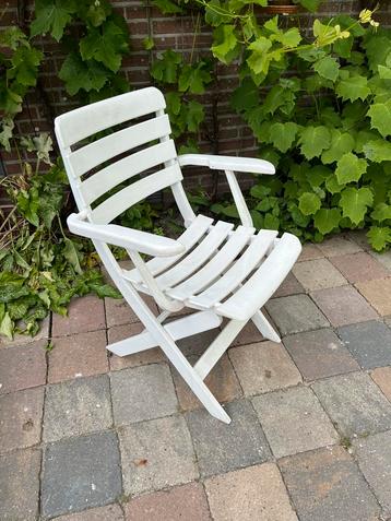 Roversgarden witte verstelbare en opklapbare tuinstoel beschikbaar voor biedingen