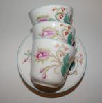 P.Regout - Mosroos - 3x kop en schotel [1443-B], Antiek en Kunst, Antiek | Servies los, Ophalen