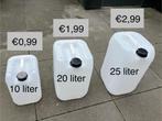 Jerrycans: 25L, 20L, 10L, Minder dan 75 liter, Ophalen, Zo goed als nieuw, Kunststof