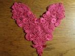donker roze kante in zet 20 cm hoog 20 cm breed, Hobby en Vrije tijd, Naaien en Fournituren, Ophalen of Verzenden, Nieuw, Applicatie