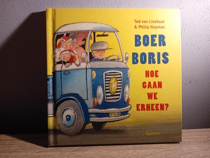 Ted van Lieshout - Boer Boris, hoe gaan we erheen?, Boeken, Prentenboeken en Plaatjesalbums, Zo goed als nieuw, Ophalen of Verzenden