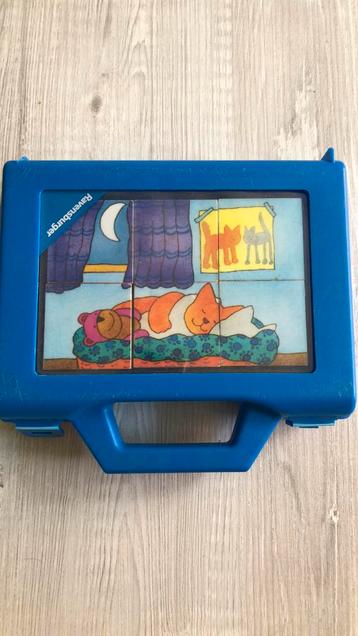 Dikkie Dik 6x blokjes puzzel in koffertje beschikbaar voor biedingen