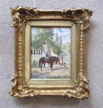 ==Franz Quaglio (1844-1920)==ontmoeting in het park== beschikbaar voor biedingen