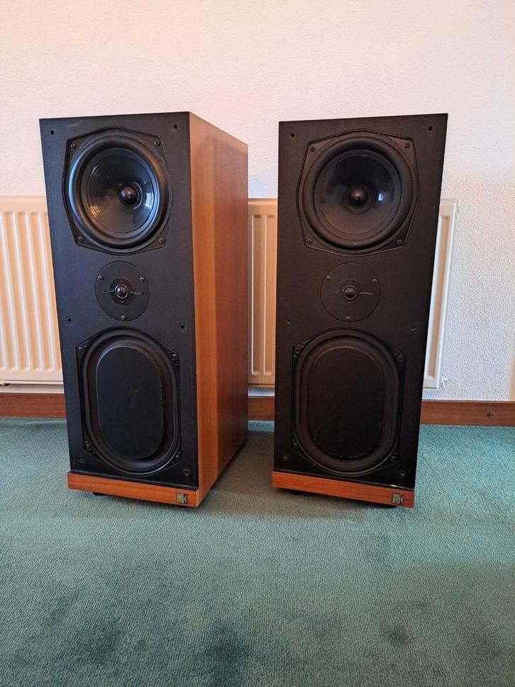 Prachtige vintage set Kef Calinda luidsprekers, Audio, Tv en Foto, Luidsprekers, Gebruikt, Front, Rear of Stereo speakers, Overige merken