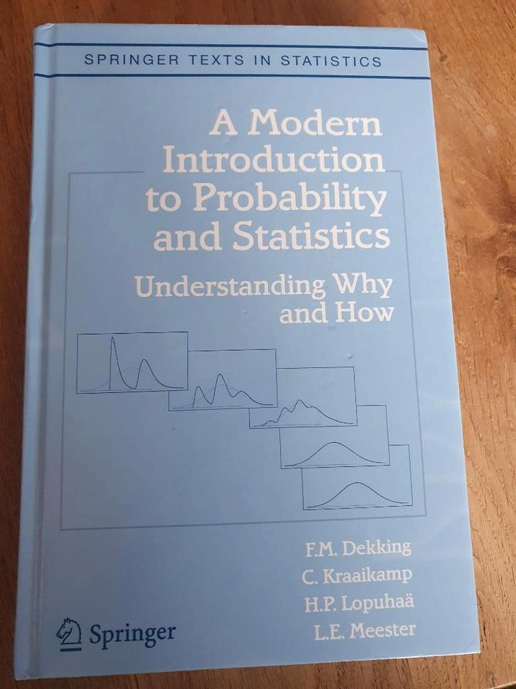 A modern introduction to Probability and statistics, Boeken, Studieboeken en Cursussen, Zo goed als nieuw, WO, Beta, Ophalen of Verzenden