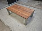 Salontafel masief notenhout, Huis en Inrichting, Tafels | Salontafels, Ophalen, 100 tot 150 cm, 50 tot 100 cm, Zo goed als nieuw