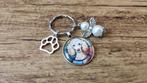 Sleutelhanger Poedel Poodle cabochon met beschermengeltje, Dieren en Toebehoren, Verzenden, Nieuw