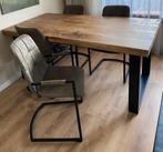 Massief Mango eettafel, Ophalen, 50 tot 100 cm, Zo goed als nieuw, 150 tot 200 cm