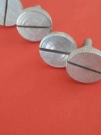 1-2-4-st. metalen duimschroef m4x10 gleuf woonboot kotter, N, Nieuw, Ophalen of Verzenden, N