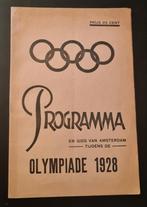 Oud programma boekje Olympische spelen 1928 voetbal, opening, Ophalen of Verzenden, Boek of Tijdschrift