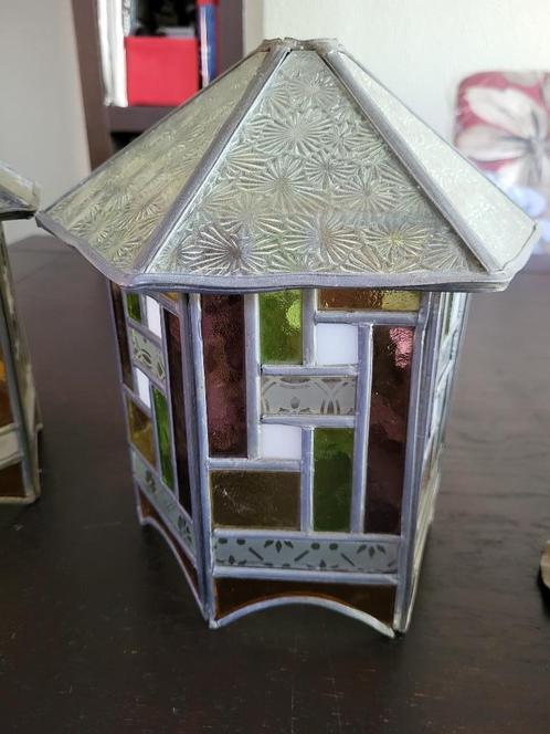 Glas in lood lampen, Antiek en Kunst, Antiek | Lampen, Ophalen