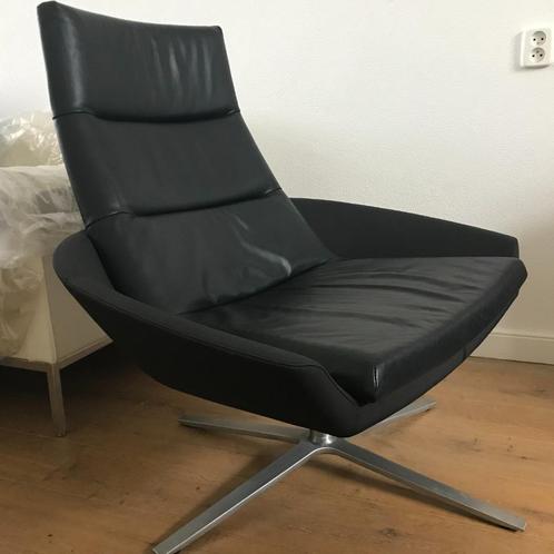 Montis Hugo fauteuil stoel design leer draaibaar modern, Huis en Inrichting, Fauteuils, Gebruikt, Leer, Ophalen