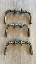 3x Strak Gouden Deurklinken ANTIEK deurbeslag deurkrukken, Ophalen of Verzenden, Zo goed als nieuw, Klink of Kruk