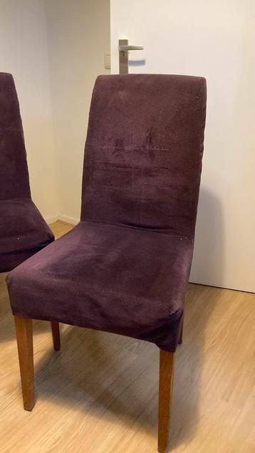 4 stoffen eetkamerstoelen beschikbaar voor biedingen