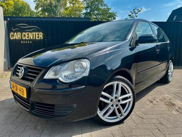 Volkswagen Polo 1.4 16V 59KW 2008 Zwart✅ beschikbaar voor biedingen