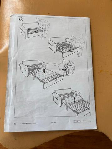 IKEA Backabro zit-slaapbank 3/2 persoons beschikbaar voor biedingen