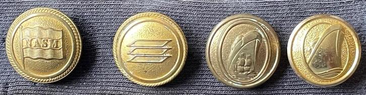 Nasm  Holland Amerika Lijn knopen uniform oud nieuw, Verzamelen, Scheepvaart, Gebruikt, Gebruiksvoorwerp, Ophalen of Verzenden