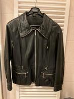 lederen jas, Ophalen of Verzenden, Zo goed als nieuw, Maat 42/44 (L), Zwart