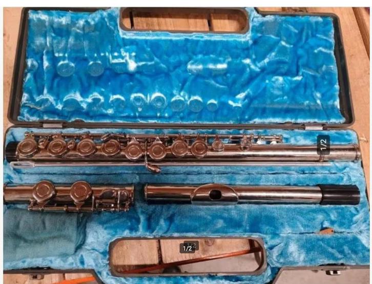 Triumph dwarsfluit, Muziek en Instrumenten, Blaasinstrumenten | Dwarsfluiten en Piccolo's, Zo goed als nieuw, Dwarsfluit, Met koffer of tas
