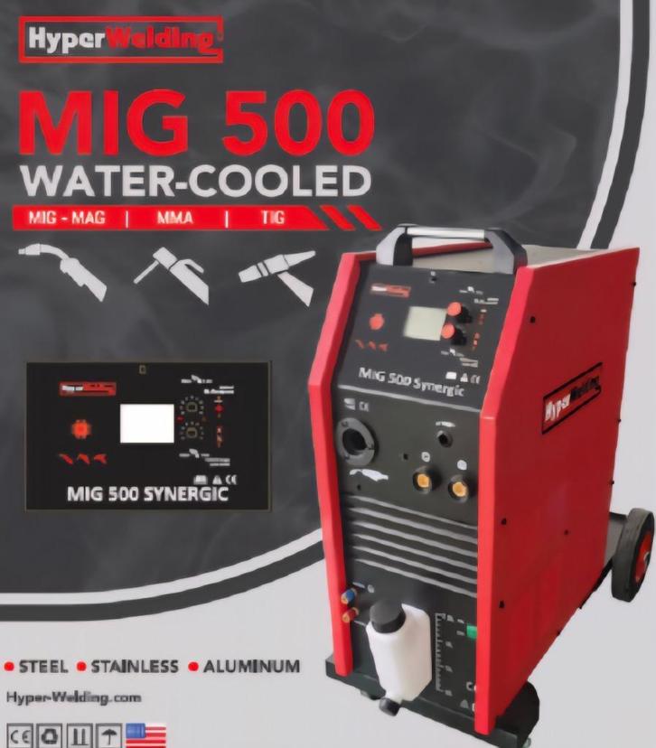 Lasapparaat Hyperwelding MIG 500 Synergic, Doe-het-zelf en Verbouw, Gereedschap | Lasapparaten, Nieuw, Co2, 250 ampère of meer