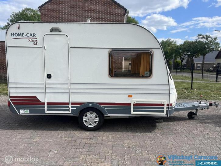 Home-car Racer 35 353H incl luifel, Caravans en Kamperen, Caravans, Bedrijf, tot en met 5, 500 - 750 kg, Home-car, 5 tot 6 meter