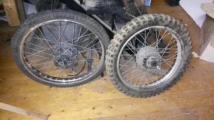 Yamaha DT50 wielen, Fietsen en Brommers, Brommeronderdelen | Algemeen, Gebruikt, Overige typen, Ophalen