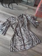 Slangen print velours super zacht tuniek jurk 42 44 46 Itali, Verzenden, Beige, Maat 42/44 (L), Zo goed als nieuw